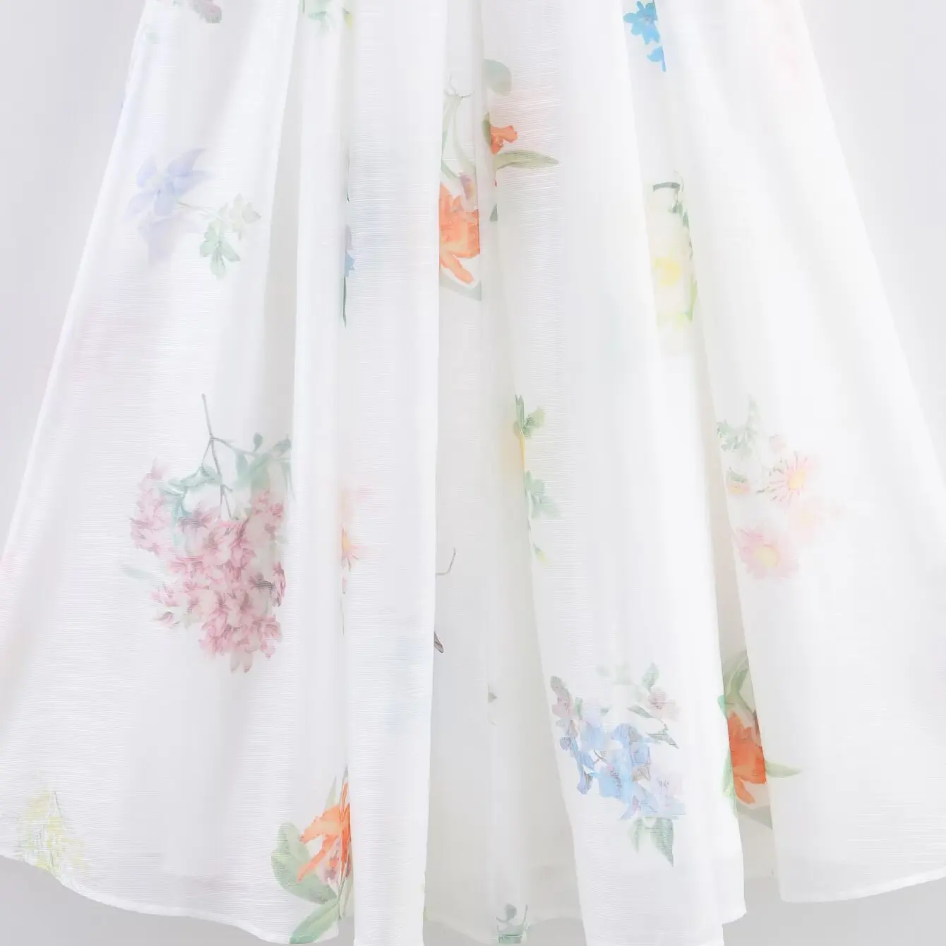 JNLEAOG 秋の新作レディースファッションデザインシフォンオージープリントカップドレスハイウエストストレートチューブトップレスシングルボタン