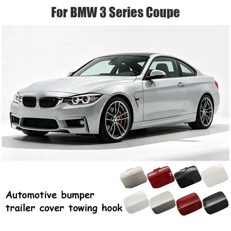 For BMW E92 E93 3 Series Coupe 2006-2012 320 323 325 330 335 Car Rear Bumper Tow Hook Cover Cap Black White Silver