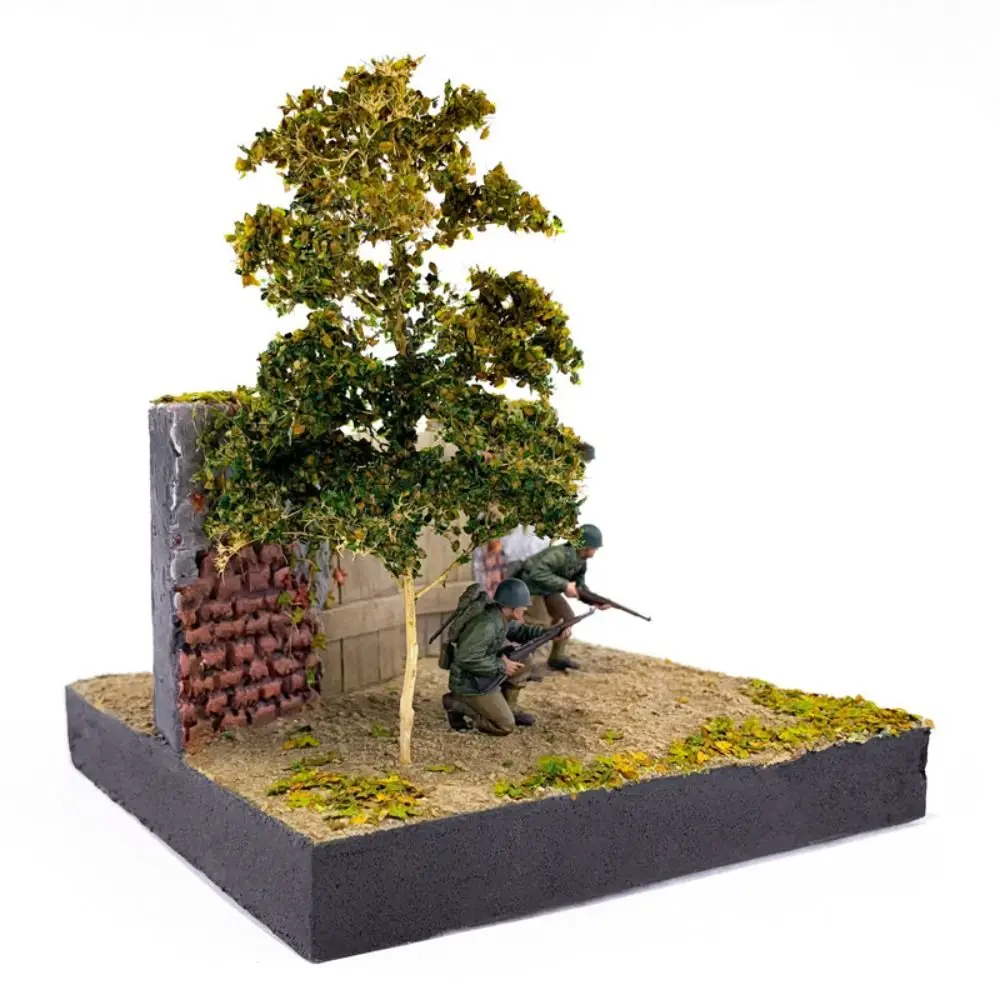 35ml/worek stół z piaskiem symulacja Mini liście miniaturowy statyczny układ liści Model sceniczny Wargame akcesoria bajkowy ogród DIY