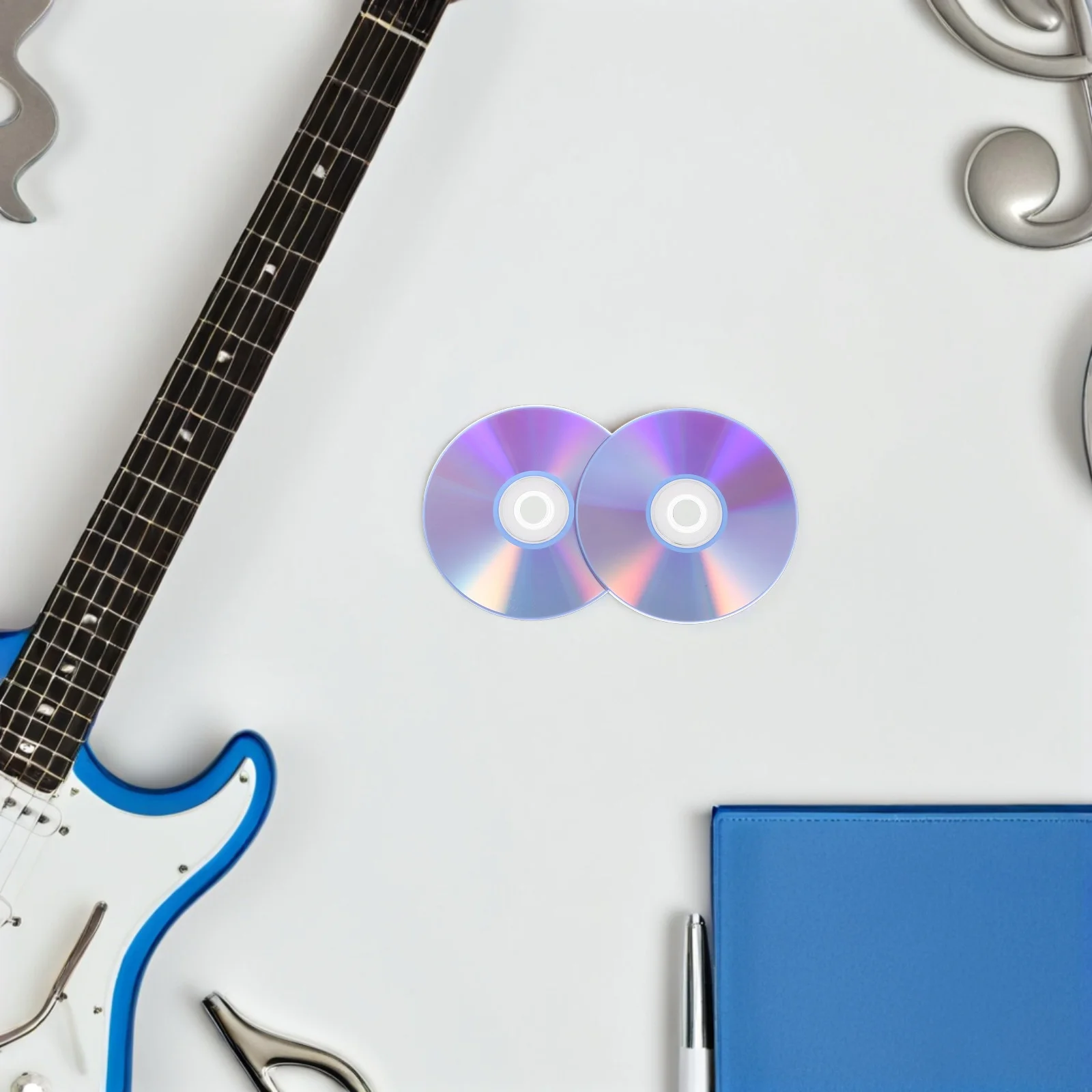 

2Pcs Blank Music Audio Recordable Disc Data Backup Writable Digital Compact Disc Blank Cd for Storage