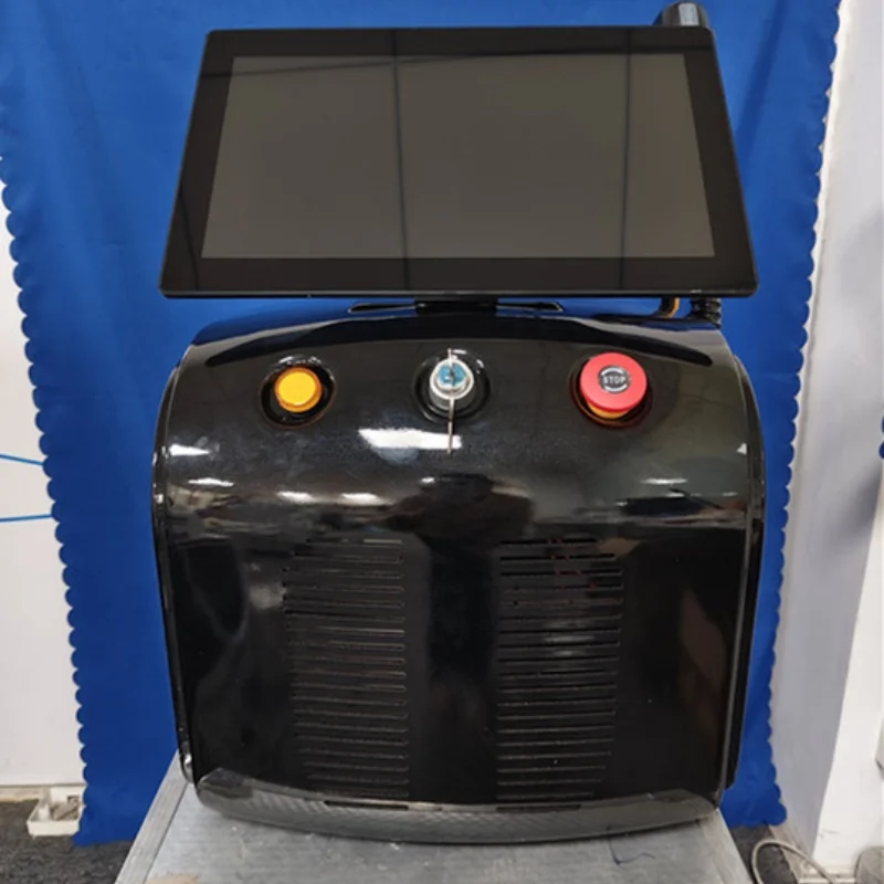 デスクトップ 755 808 1064nm 3 波長アイスチタンダイオードレーザー脱毛機 3000 ワットデバイスプロフェッショナルサロン用