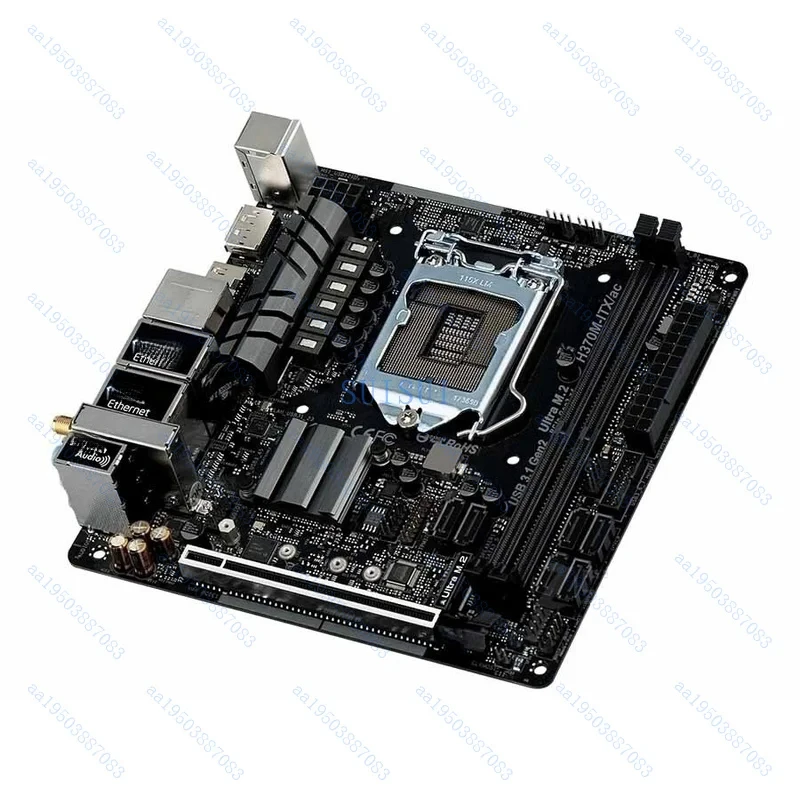USED For ASROCK H370M-ITX/ac motherboard LGA1151 DDR4 32G DP+HDMI  M-ATX  tested oK