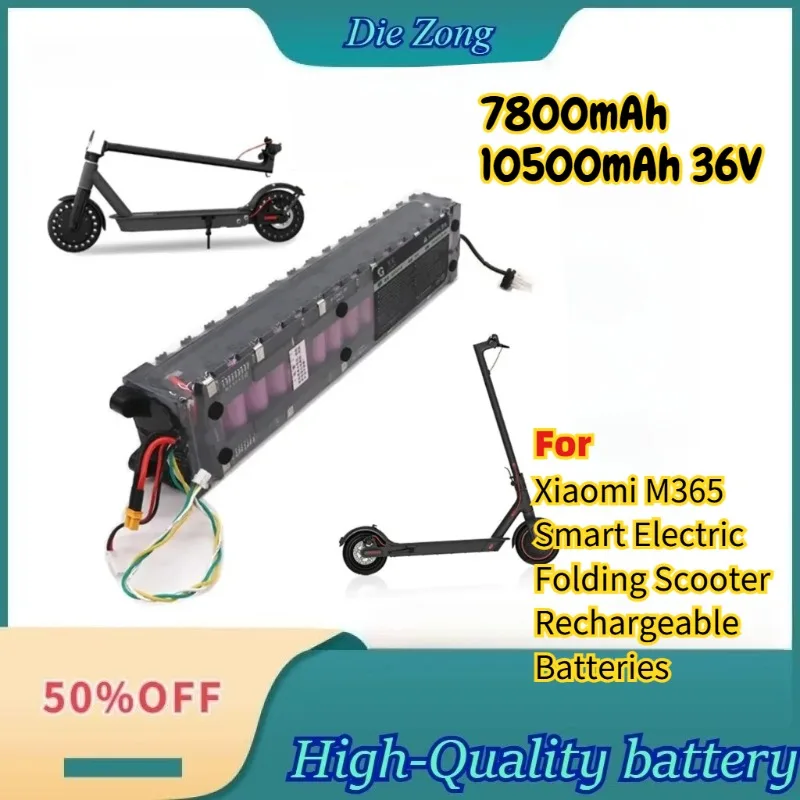 New 7800mAh 10500mAh 36V Li-ion Battery For Xiaomi M365 Smart Electric Folding Scooter Rechargeable Batteries