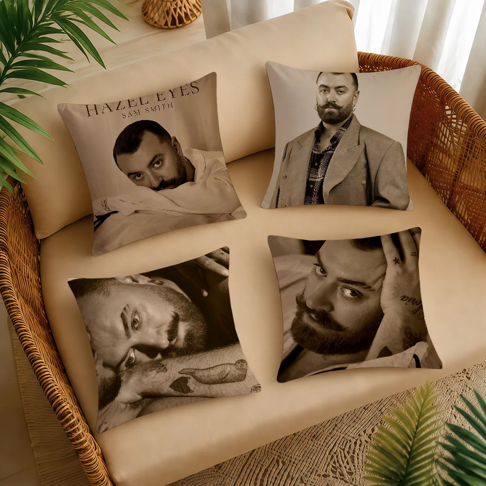 Sam Smith Hazel Eyes Cushion Cover Square Decorative Throw Pillow Case Sofa Bed Living Room Anniversary Gifts