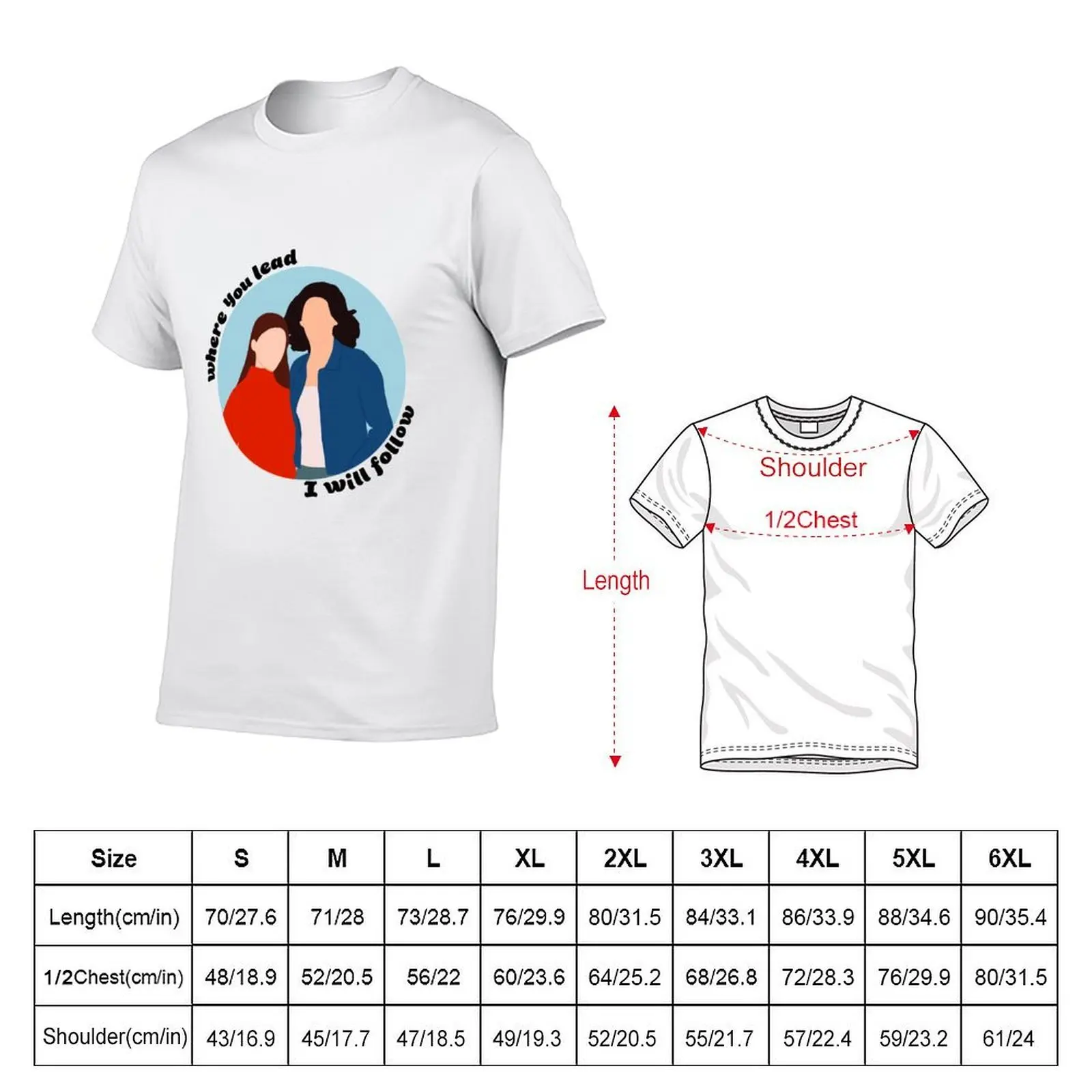 where you lead, I will follow T-Shirt black cotton t-shirt plain for man package man t shirt luxury T-Shirt