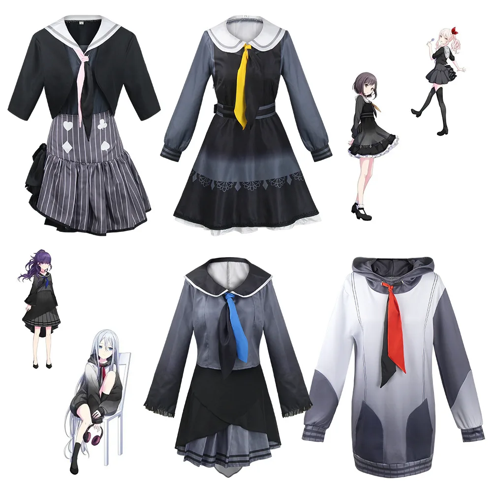 Anime giapponese Asahina Mafuyu Akiyama Mizuki Shinonome Ena Yoisaki Kanade Costume Cosplay vestito con cappuccio Halloween