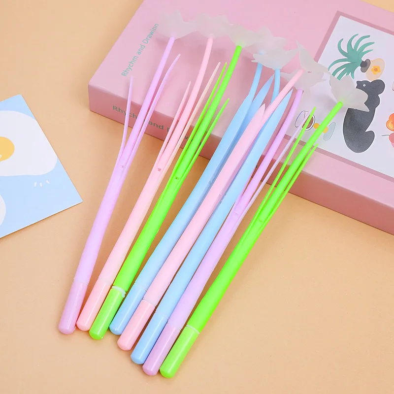 Wholesale Novelty Flower Design Ballpoint Pen | Color Changing Creative Pen for Desk Decoration | Fun Stationery Gift