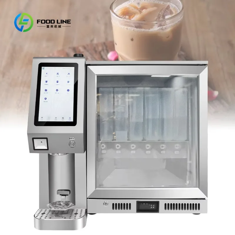 Customized Multi-Flavor Beverage Auto Electric Tabletop Bubble Tea Maker Equipment Milk Tea New Condition Remote Control on Sale