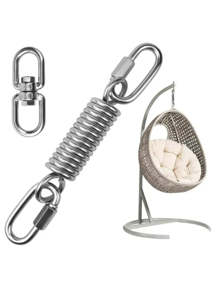 

Steel Yogas Swing Spring 250kg Weight Capacity Rotation Mechanism Hammock Suspension Spring For Hammock Chairs Punching Bag