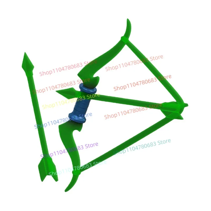 Klocki MOC - Złoty Trofeum i Miecz - Akcesoria do Modeli do Składania z Mini Figurkami, Dekoracja Postaci z Anime i Filmów, Zabawka na Prezent