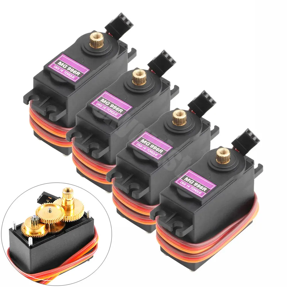 1/2/4/10/20pcs Metal Servos Digital MG995 MG996 MG996R Servo 180/360 Degree Metal Gear Motor for Car RC Helicopter Boat Diy Toys