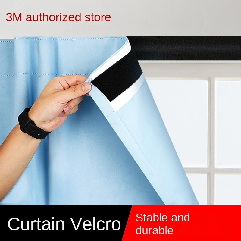 3 メートル 9448A 両面フックとループテープナイロン自己粘着連動非痕跡テープヘビーデューティ粘着ストリップ家庭用車