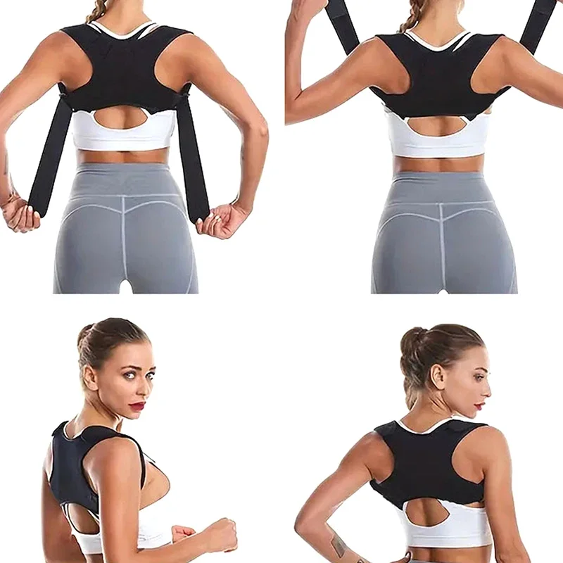 Adjustable Back Posture Corrector Neck Back Support Belt Spine Shoulder Brace Support Belts Adult Invisible Hunchback Belts