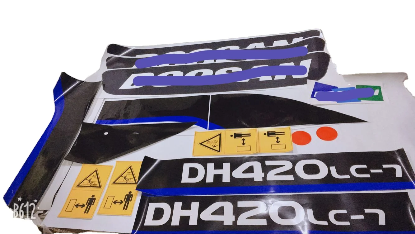 TALUADA excavator sticker For DX60 DX300 DH150 DH225 DH300 DH370-7 body sticker