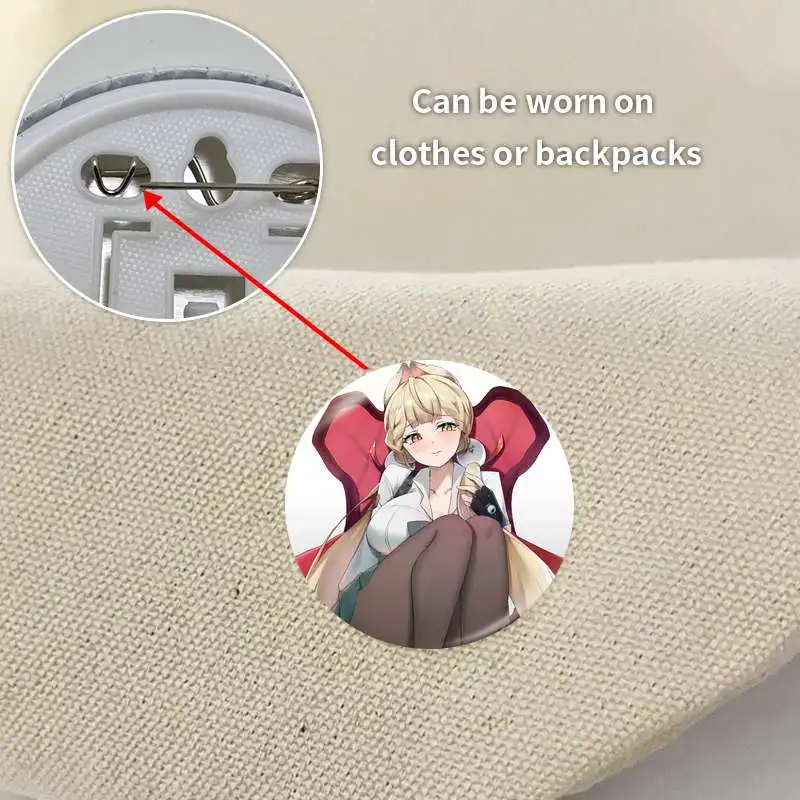 Alice Thymefield Zenless Zone Zero Game Anime Character Soft Button Badge Brooch anchor Peripherals Pin Fashion Personalized view 4