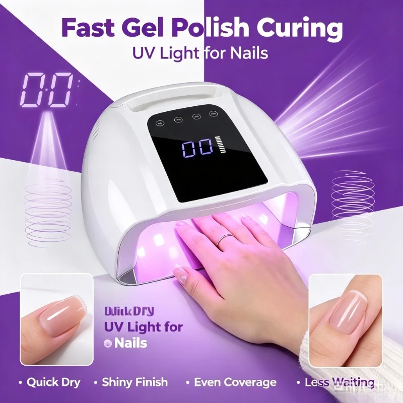 Rechargeable Wireless Gel Nail Dryer LED UV Lamp, Handy Curing Equipment For Daily DIY Manicure And Nail Beauty
