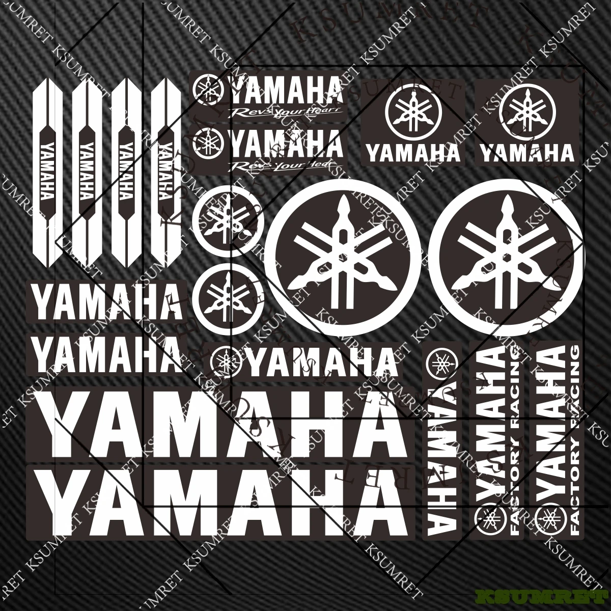 

Светоотражающие наклейки для мотоциклов Yamaha, комплект наклеек-декалей