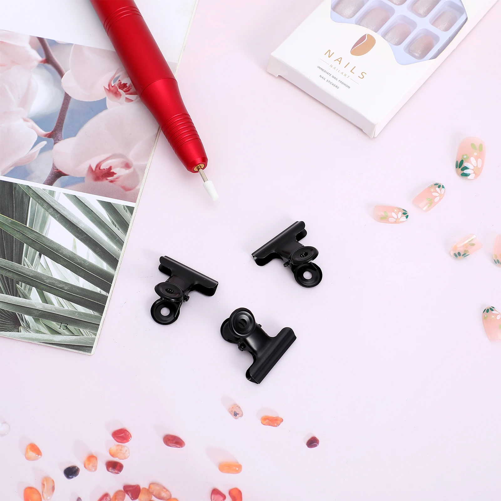 

10 Pcs Shaping Clip Clips Office Supplies Stationery Ticket Paper Clamps Metal Binder