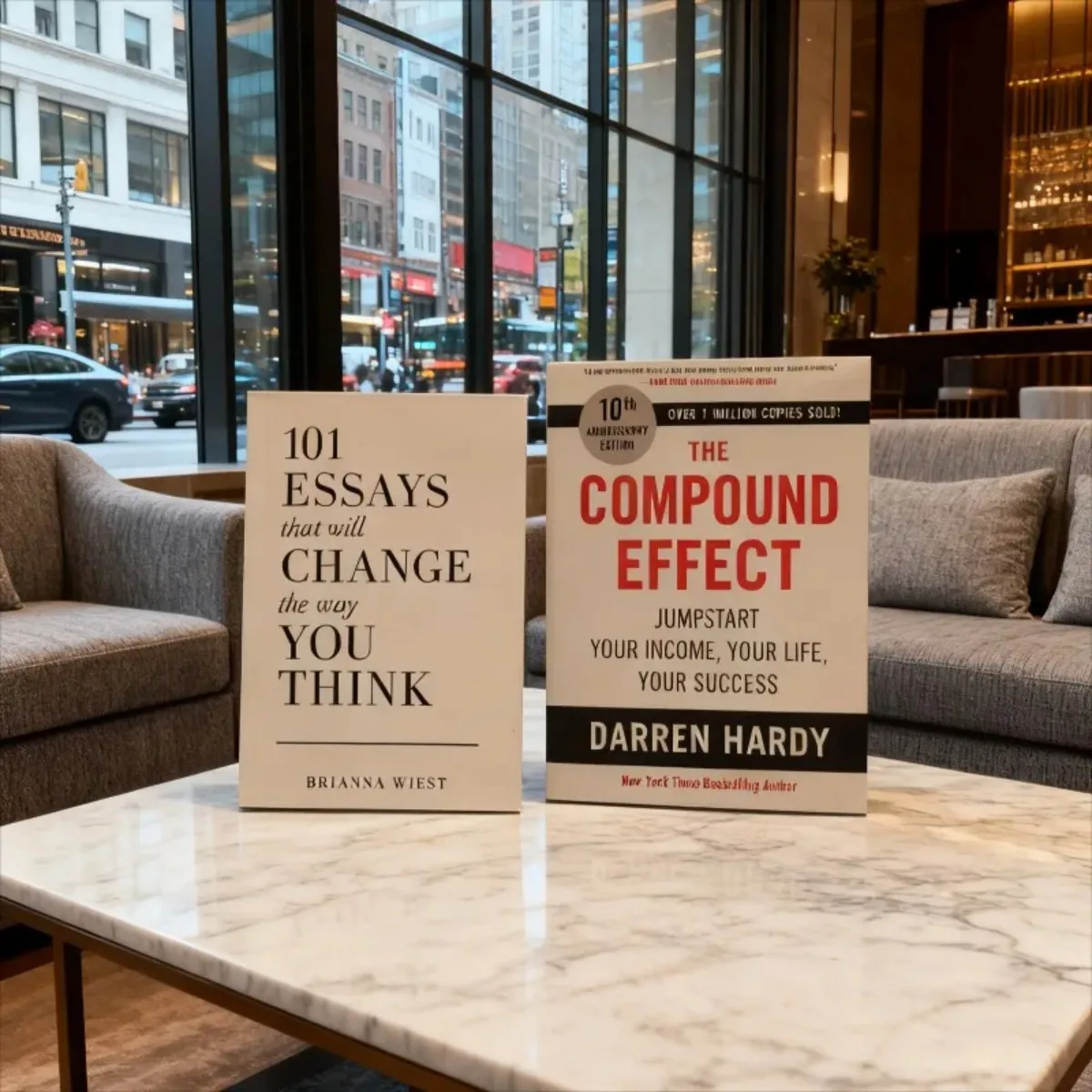 

《101 Essays That Will Change The Way You Think》+《The Compound Effect》Book Set - Thought Transformation & Compound Effect System