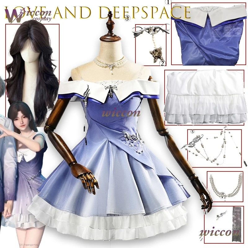 

Love and Deepspace Galaxy Rotation Cosplay Costume Outfit Full Set Props For Women Girl Closer Still Halloween