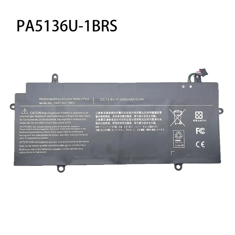High-quality14.8V3380mAh PA5136U-1BRS Laptop Battery for Toshiba Portege Z30-A1301 Z30-B K10M Z30-C PA5136U Z30 Z30-A Z30-AK04S