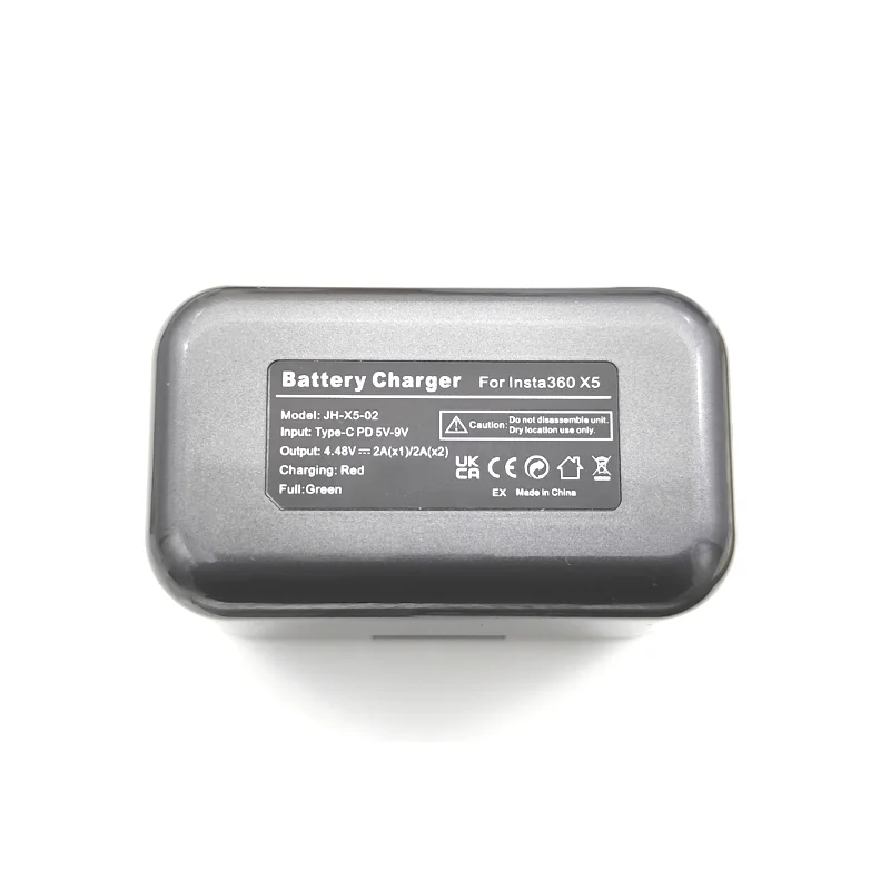 Для Insta360 One X5 Двойное зарядное устройство / Зарядное устройство с двумя слотами USB Быстрая зарядка Двойное зарядное устройство Зарядное устройство Аксессуары для камеры
