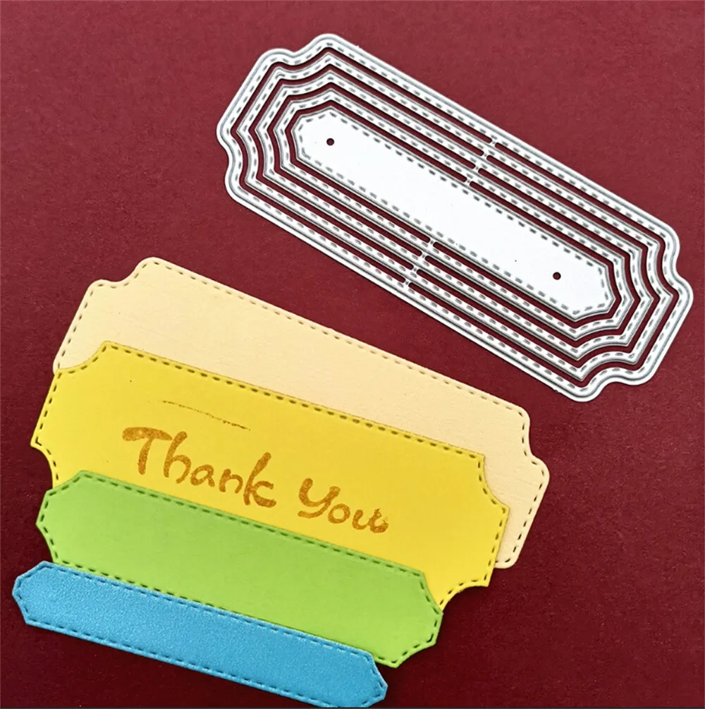 

1PCS label Metal Cutting Die Cut Scrapbooking Paper Craft Album Handmade Card Template Die Cutting