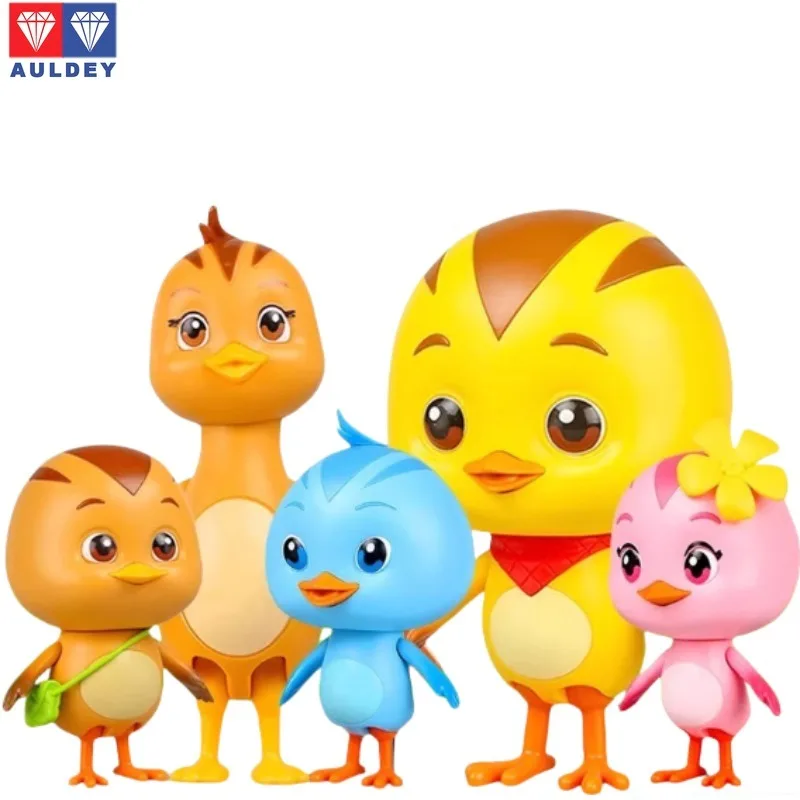 

In Stock AULDEY‌ Original Cute Chicken Squad Transformation Mini Maiqi Dayu Duoduo Can Do Figure Model Collection Holiday Gifts