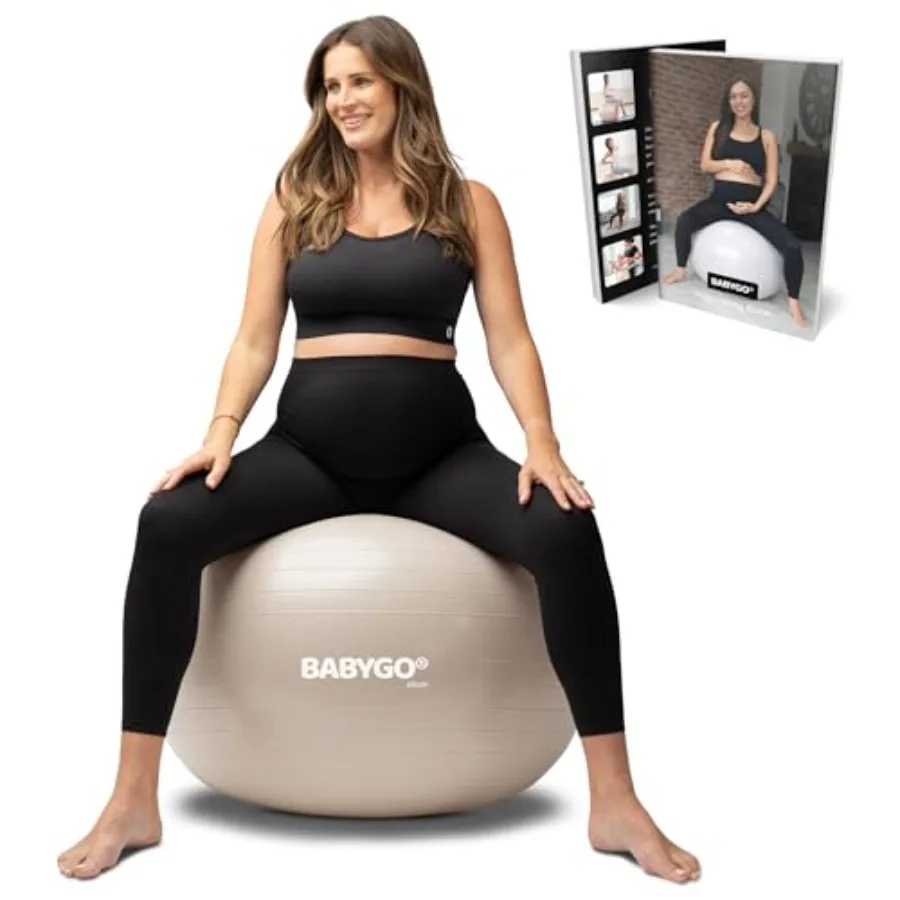 

Birthing Ball - Pregnancy Yoga Labor and Exercise Ball and Book Set Trimester Targeting, Maternity Physio, Birth and Recovery P