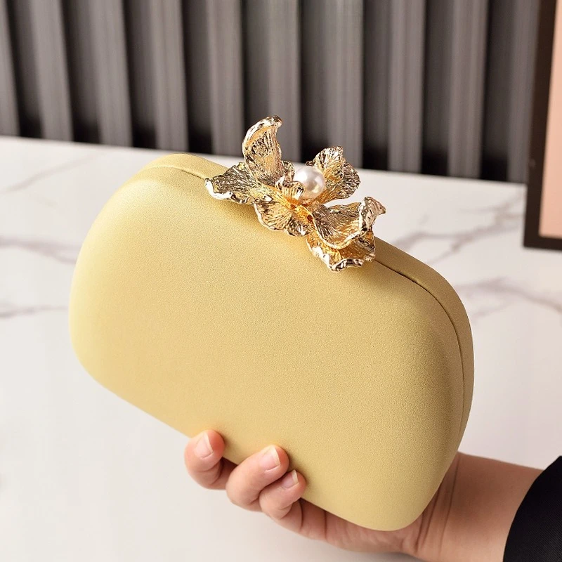 Fashion Macaron Dinner  Flower Clutch  Wedding Bridal Bag Party Bag