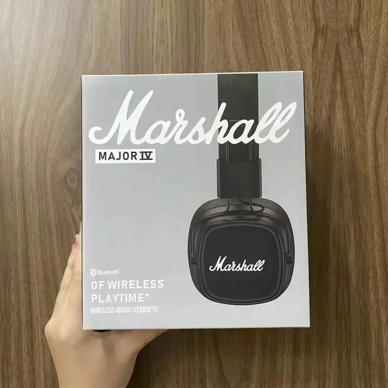 New Marshall MAJOR IV Wireless Bluetooth Headphones Heavy Bass Foldable Earphones for Music Gaming with Microphone Headset