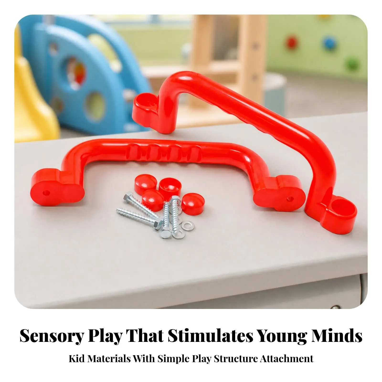 Fun Play Phone for Childrens Playgrounds Molded Plastic Attachment with Hardware for Setup