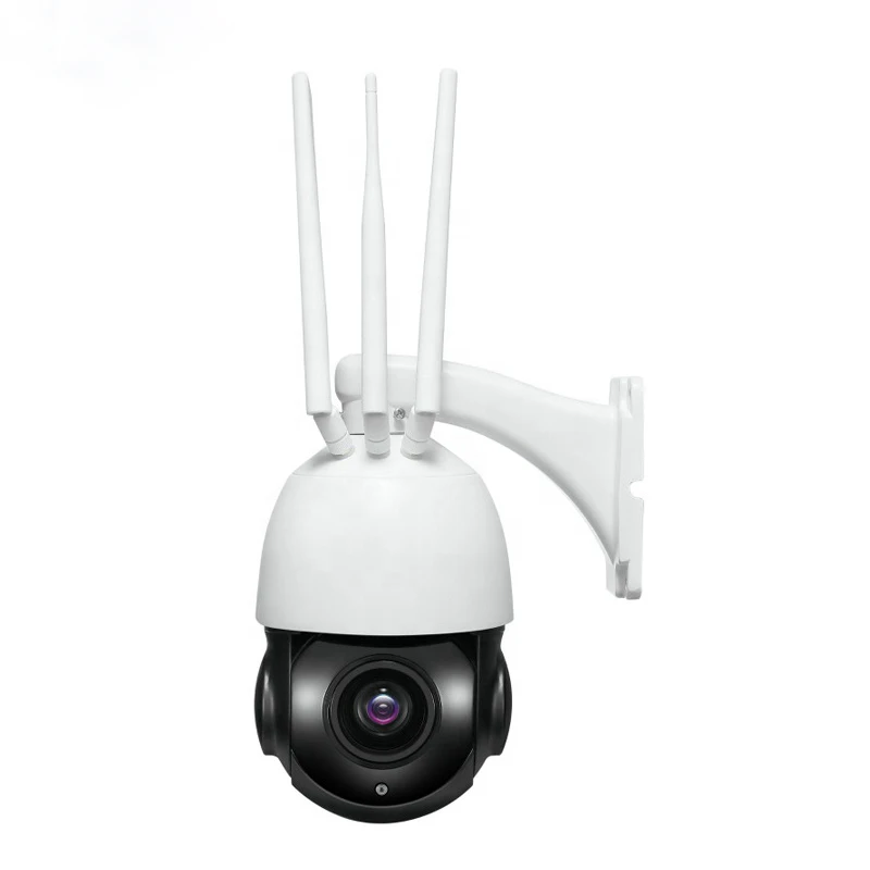 36X Zoom 5MP 4G Solar Powered PTZ Camera H.264/H.265 Video Compression Format Audio Recording Record Live Sound