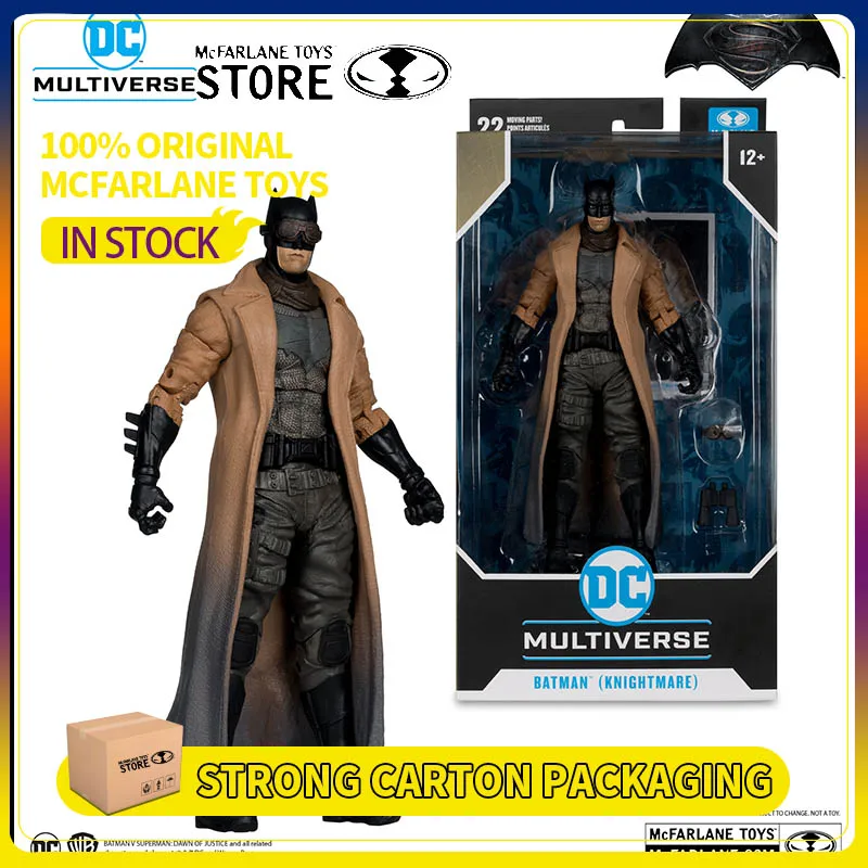 

100% Original Mcfarlane Toys Batman (Knightmare) Figure Model Action Batman v Superman: Dawn of Justice movie Desert Batman Doll