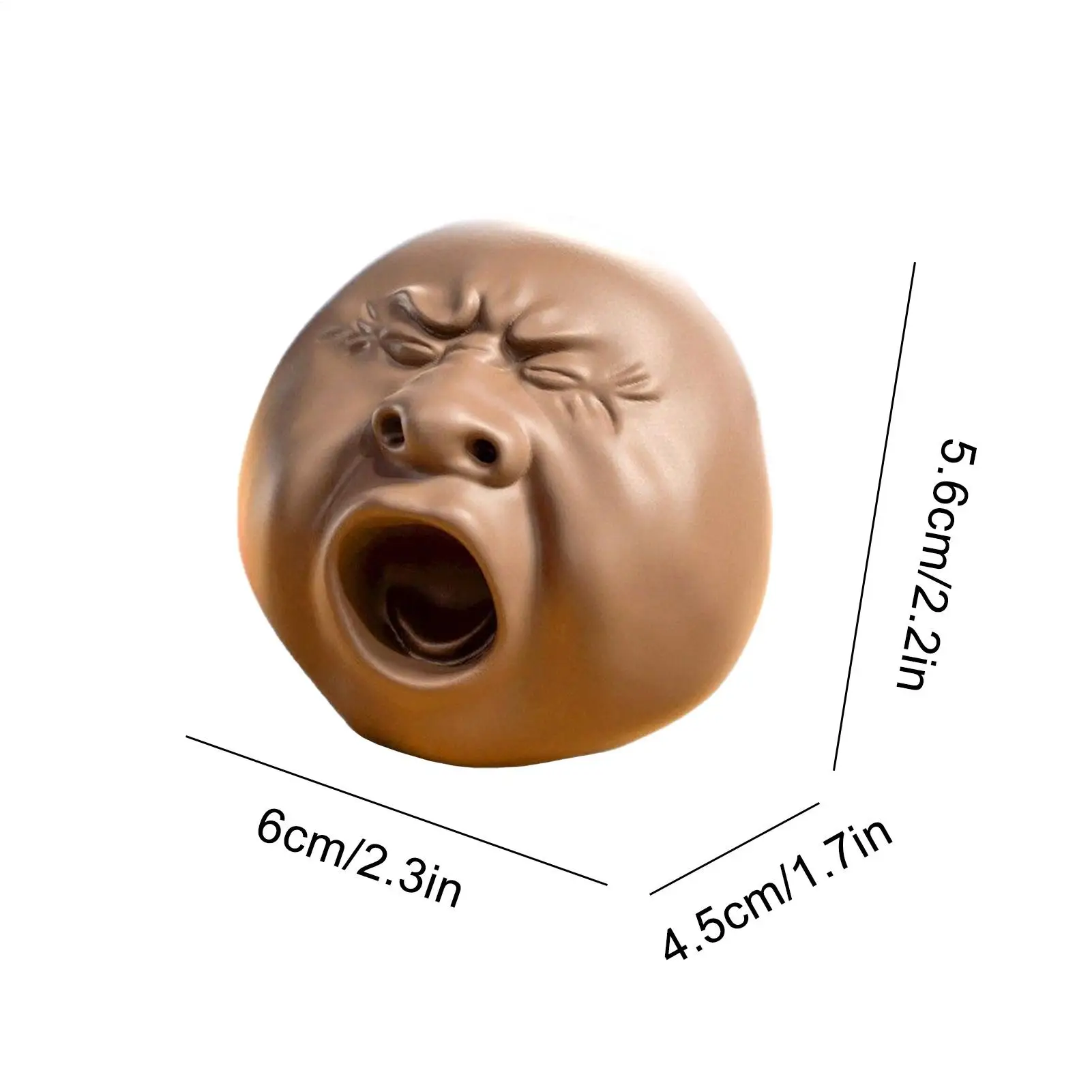 Water Sprinkler Toys Squeeze Yawning Face Tea Pet Water Sprayer Tricky Squeeze Toys Party Favor for Men Women Girls Teens