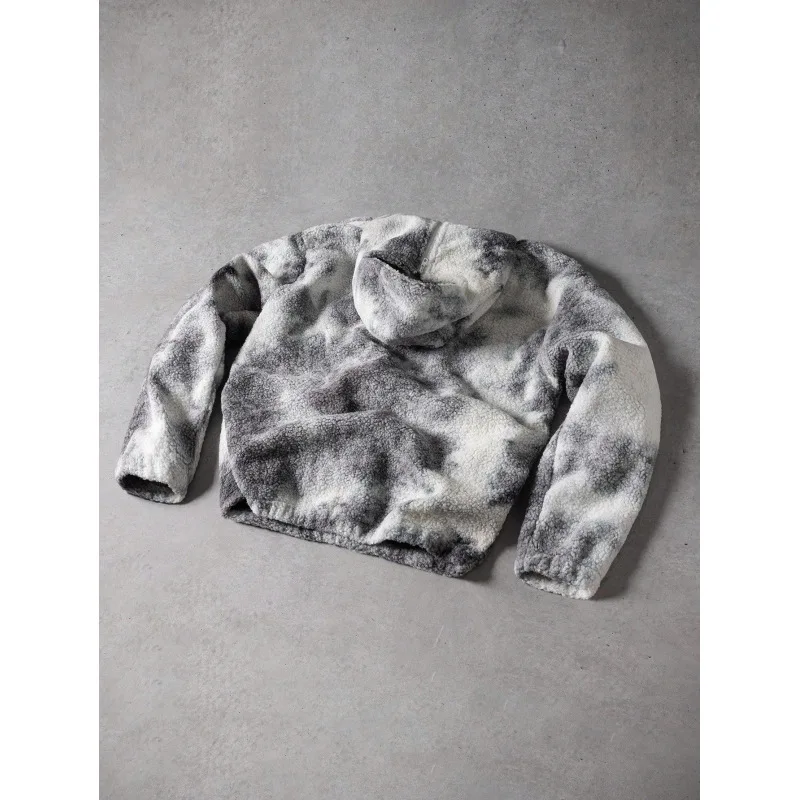 سترة بغطاء للرأس دافئة عصرية ورائعة من الصوف بتصميم كلاسيكي عتيق للرجال والنساء