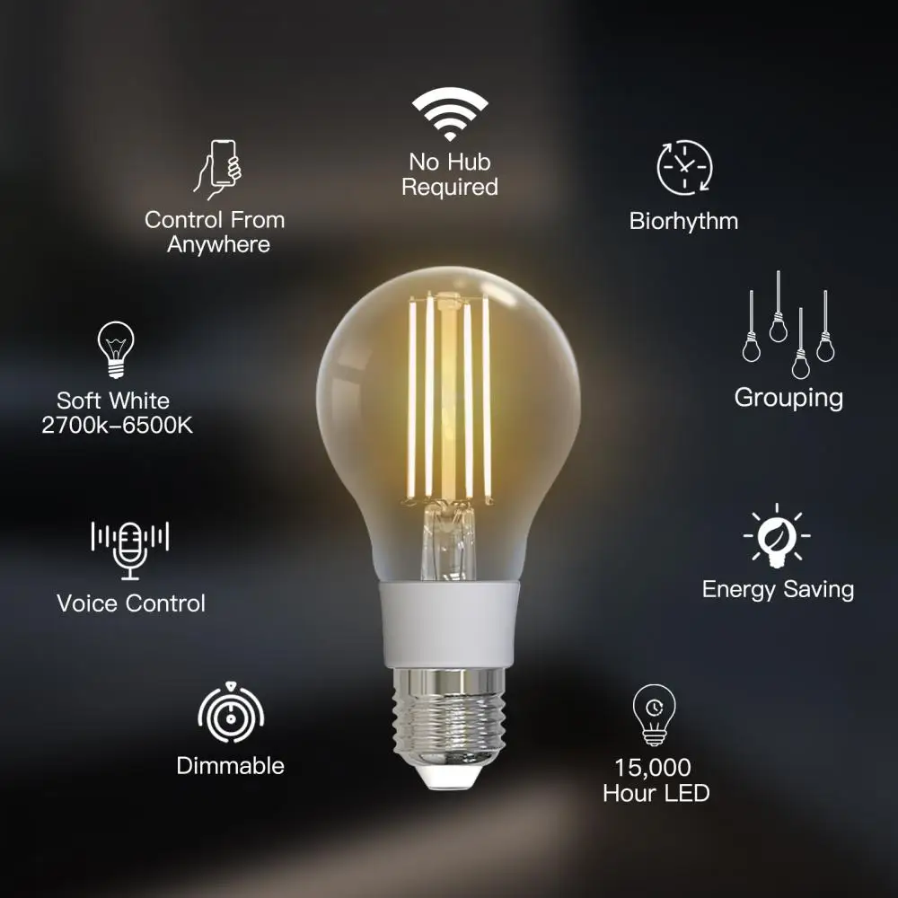 MOES WiFi Zigbee LED Light Bulb E27 Candle Lamp Smart RGB RCW 2700-6500K Dimmable Light Tuya Alexa Google Voice Control