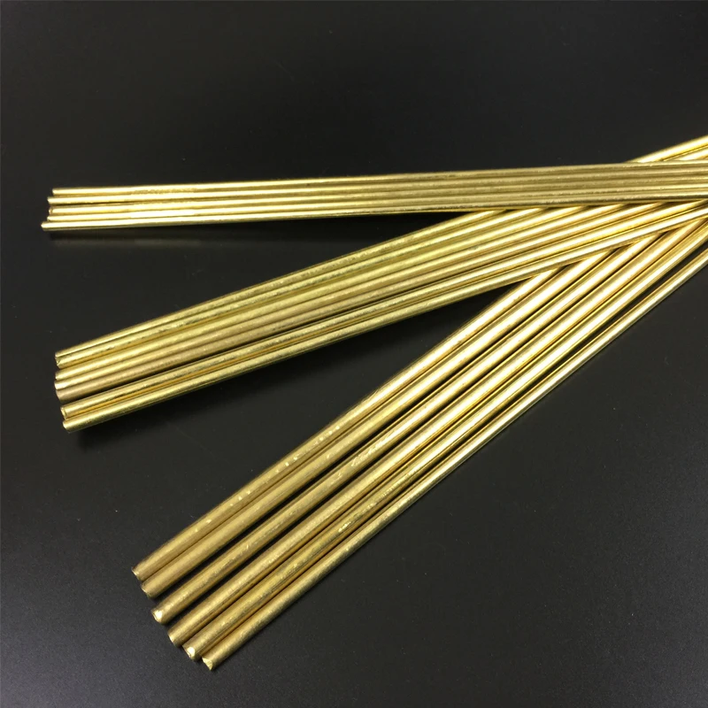 Bare Brass Brazing Wire Welding Rods Low Temperature High Electric Conductivity Welding Electrodes Tig For Refrigeration 0.8 1