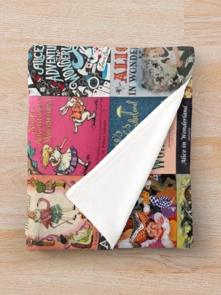 أليس في بلاد العجائب بطانية رمي ، بطانية قطيفة مزدوجة ، بطانية رمي لينة