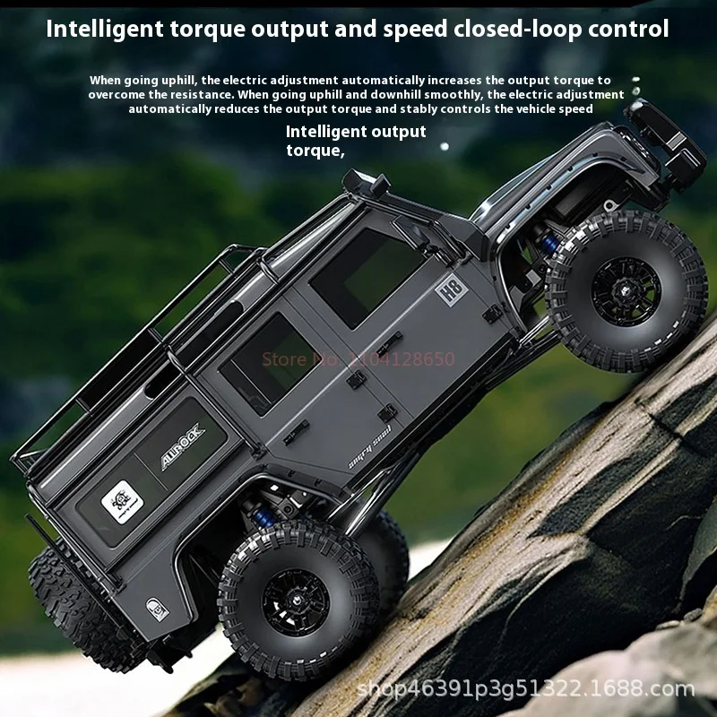 Meijiaxin H8h West V2 Brushless Power Climbing Off Road Vehicle Bloqueio Diferencial Segunda Engrenagem Carro de Controle Remoto Modelo de Carro Rc