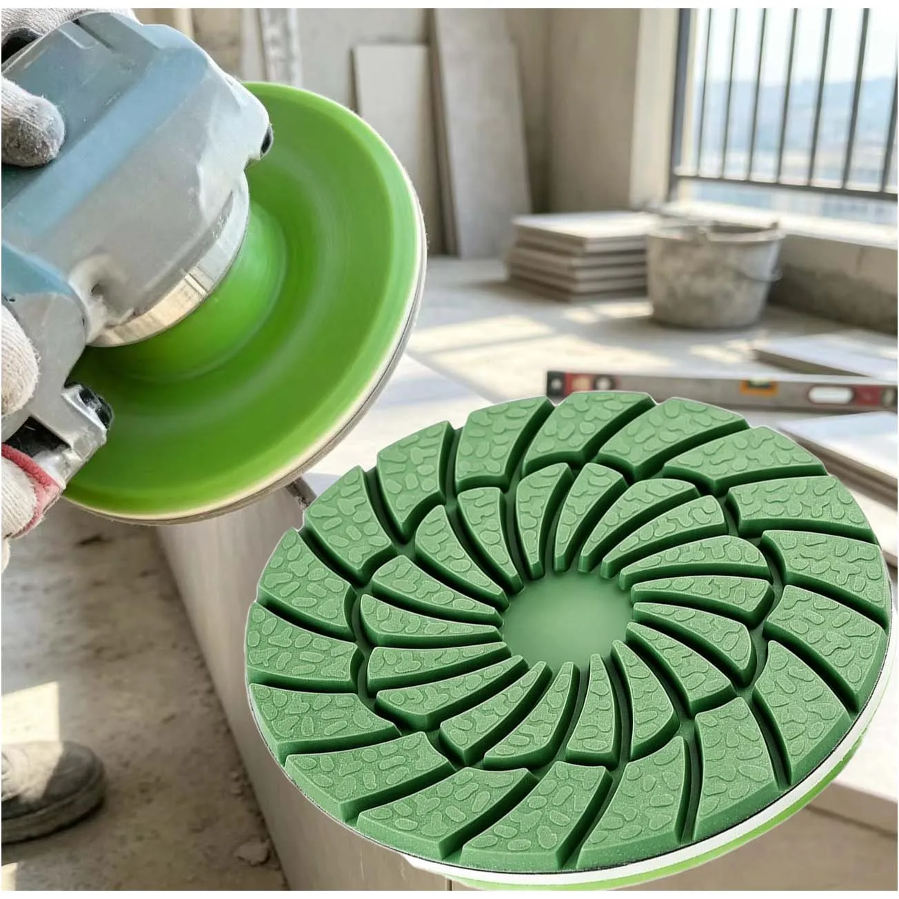 80mm Diamond Grinding Disc for Edge Polishing of For Granite Marble Quartz Stone Surfaces Compatible with Angle Grinders