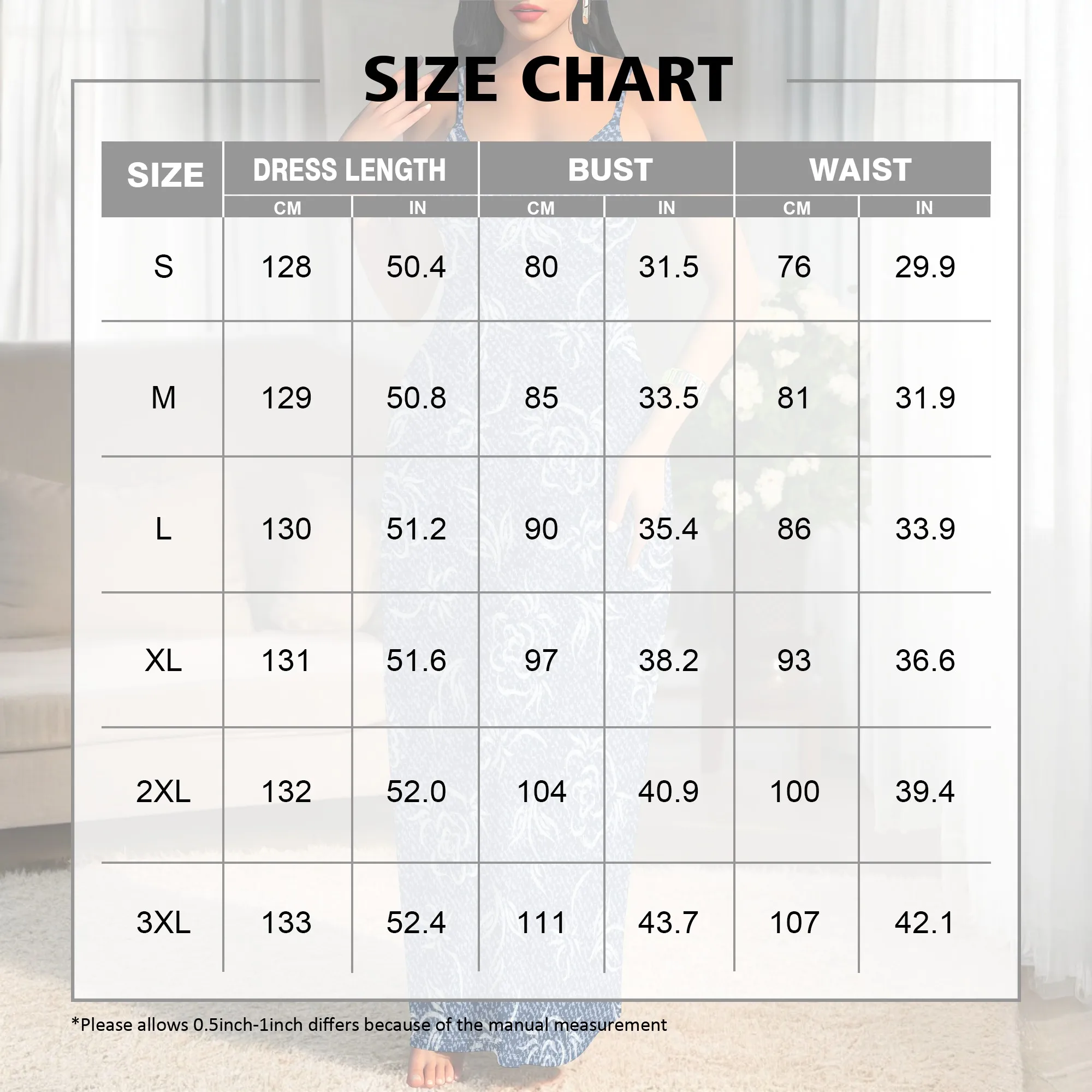 Nupusa Vestido con Estampado Floral para Mujer Verano Casual Correa de Espagueti Denim - Look Maxi Vestido