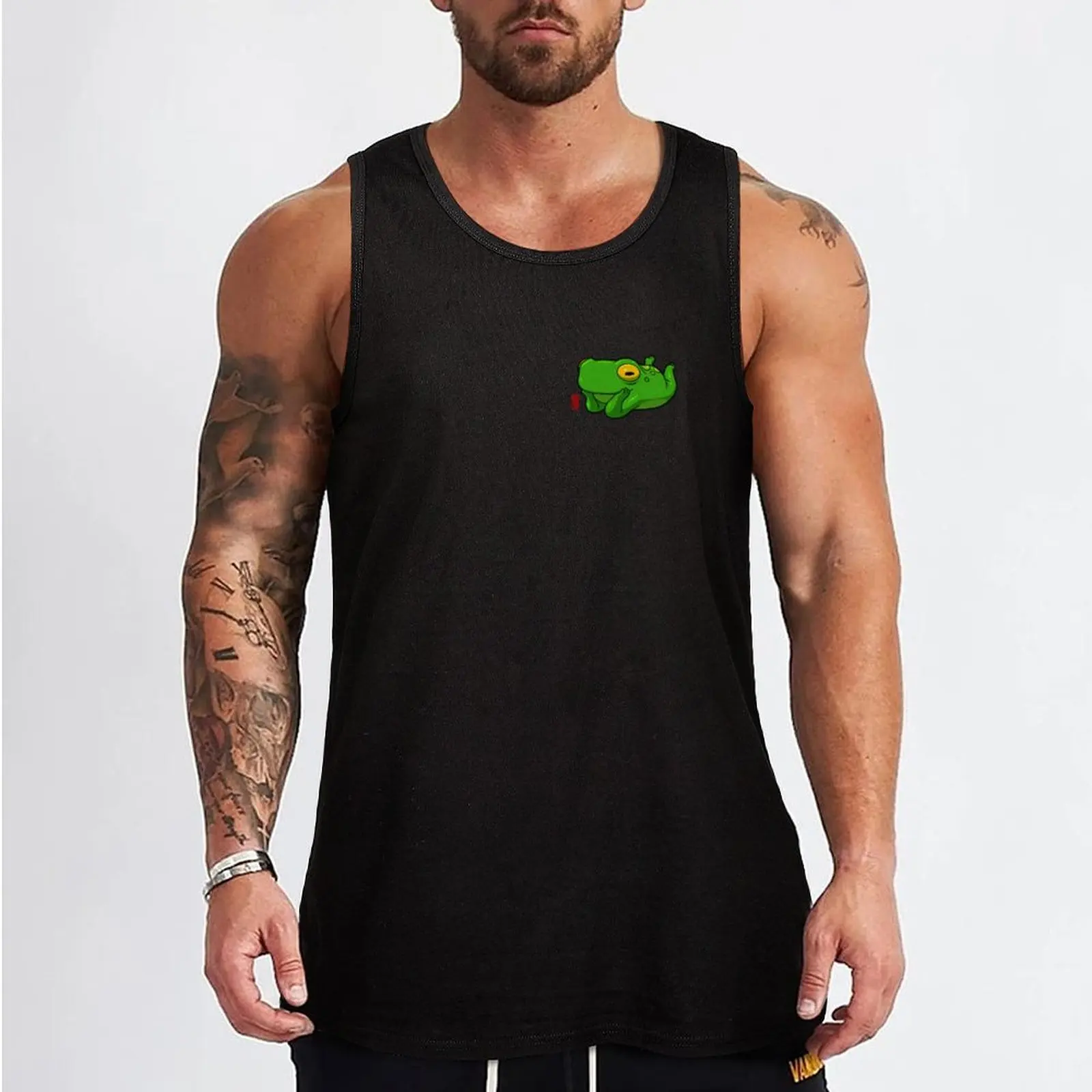 flirty and cute frog Tank Top fashion 2024 man Working vest