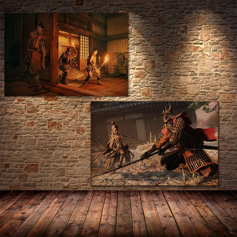 Japanese Popular Video Games Sekiro Shadows Die Twice Posters Samurai Ninja Prints Canvas Painting Wall Pictures Home Room Decor