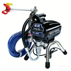 Profesional Electric Airless Paint Sprayer 2500W 2.4Min/L PISTON Painting Machine 495 with brushless motor factory selling
