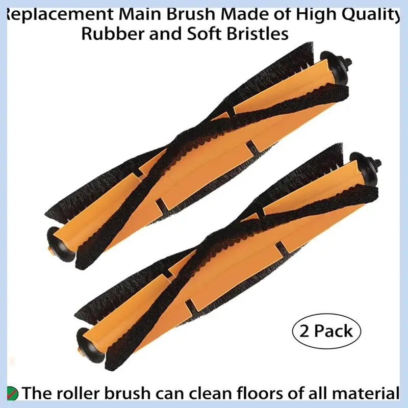 AS63-18PCS Replacement Parts For Ionvac Smartclean V4 Self Emptying Robot  Vacuum Cleaner Main Side Brushes  Filter Dust Bags