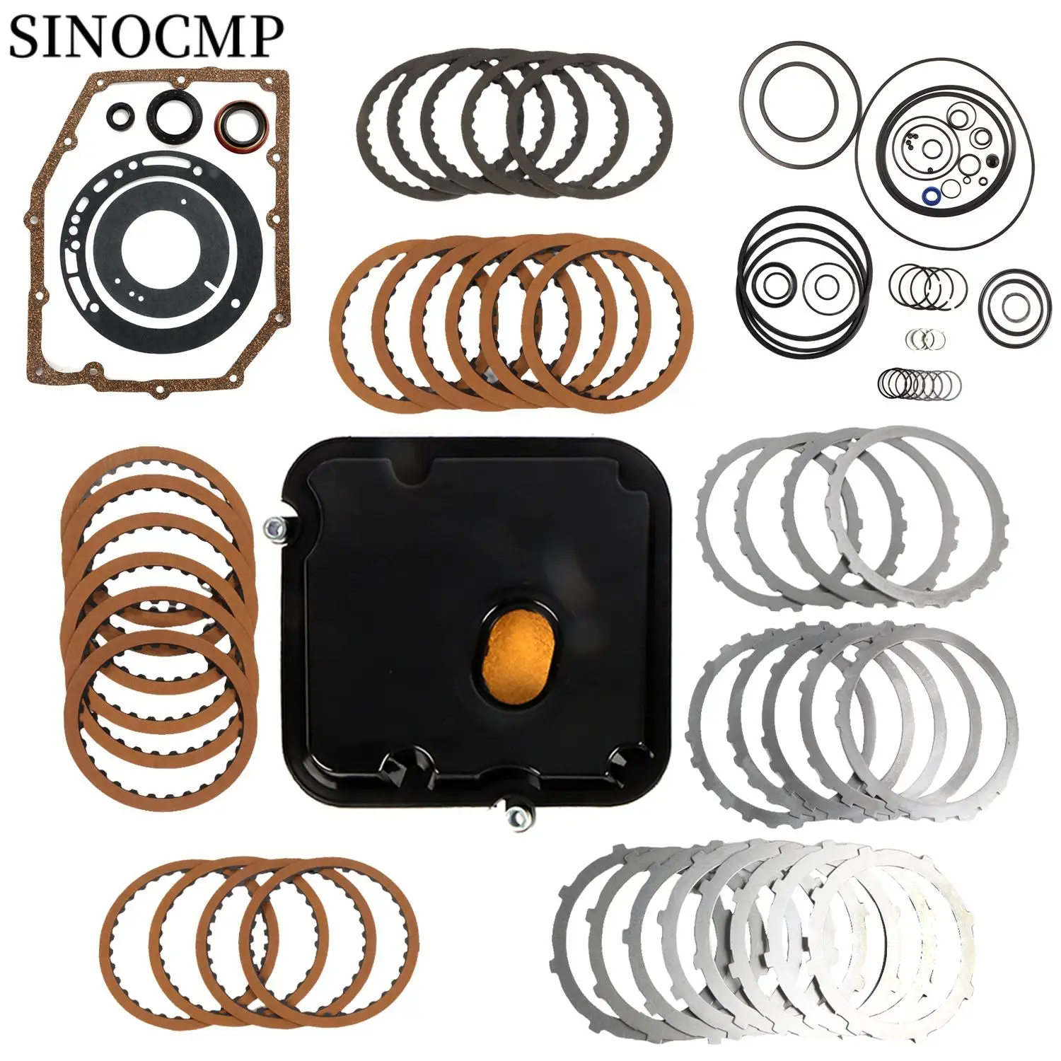

42RLE Master Rebuild KIT 03-UP с прокладками, комплект фрикционных стальных пластин для CHRYSLER 300 DODGE CHARGER JEEP MITSUBISHI