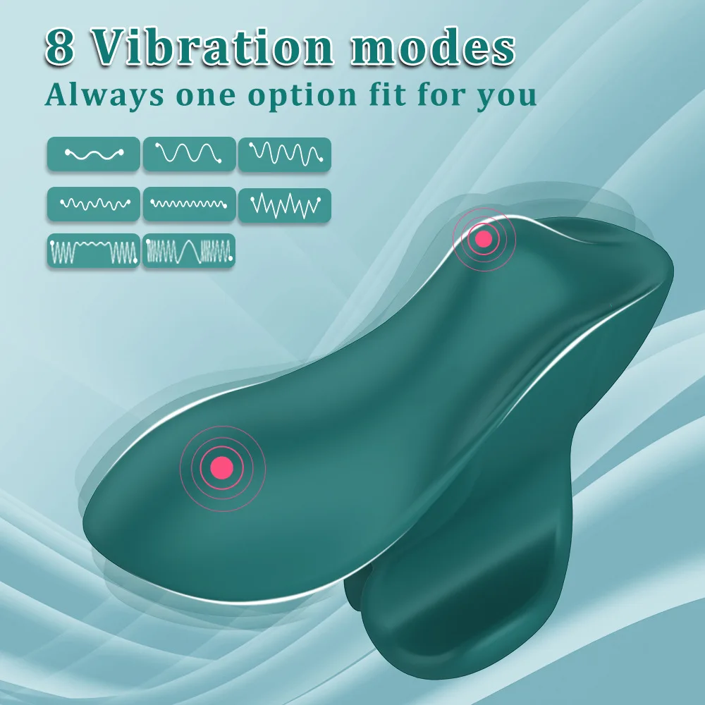 9-Speed Mini Vibrator Finger Vibration Clitoral Stimulator Dual Motor Dual Point Stimulation Adult Sex Toy