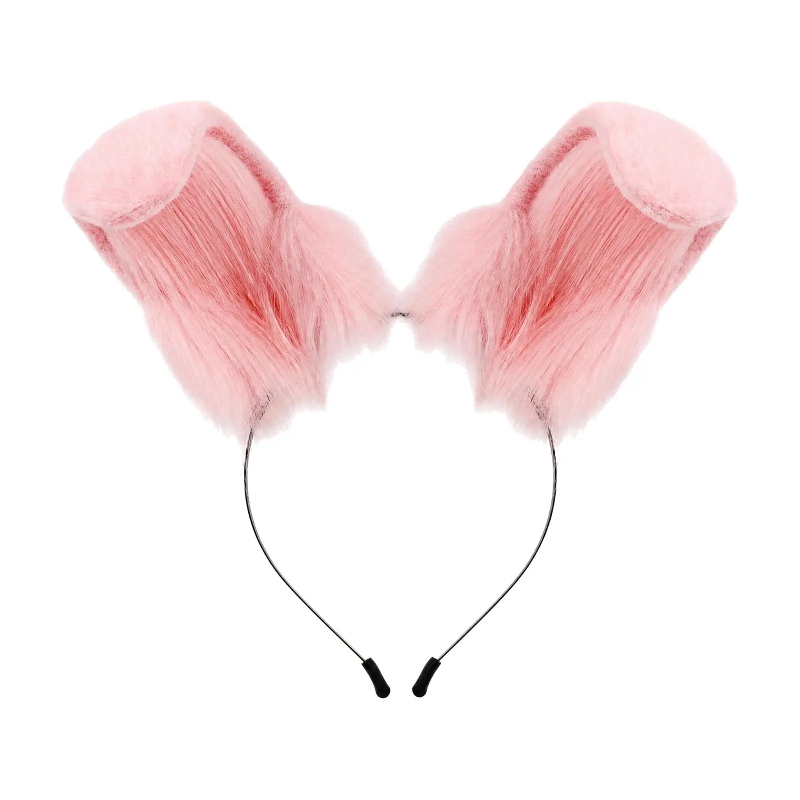 Handcrafted Plush Wolf Ear Headband for Women Cosplay Hairband with Soft Pile Fibers Secure Fit for Festival Party and Dress Up