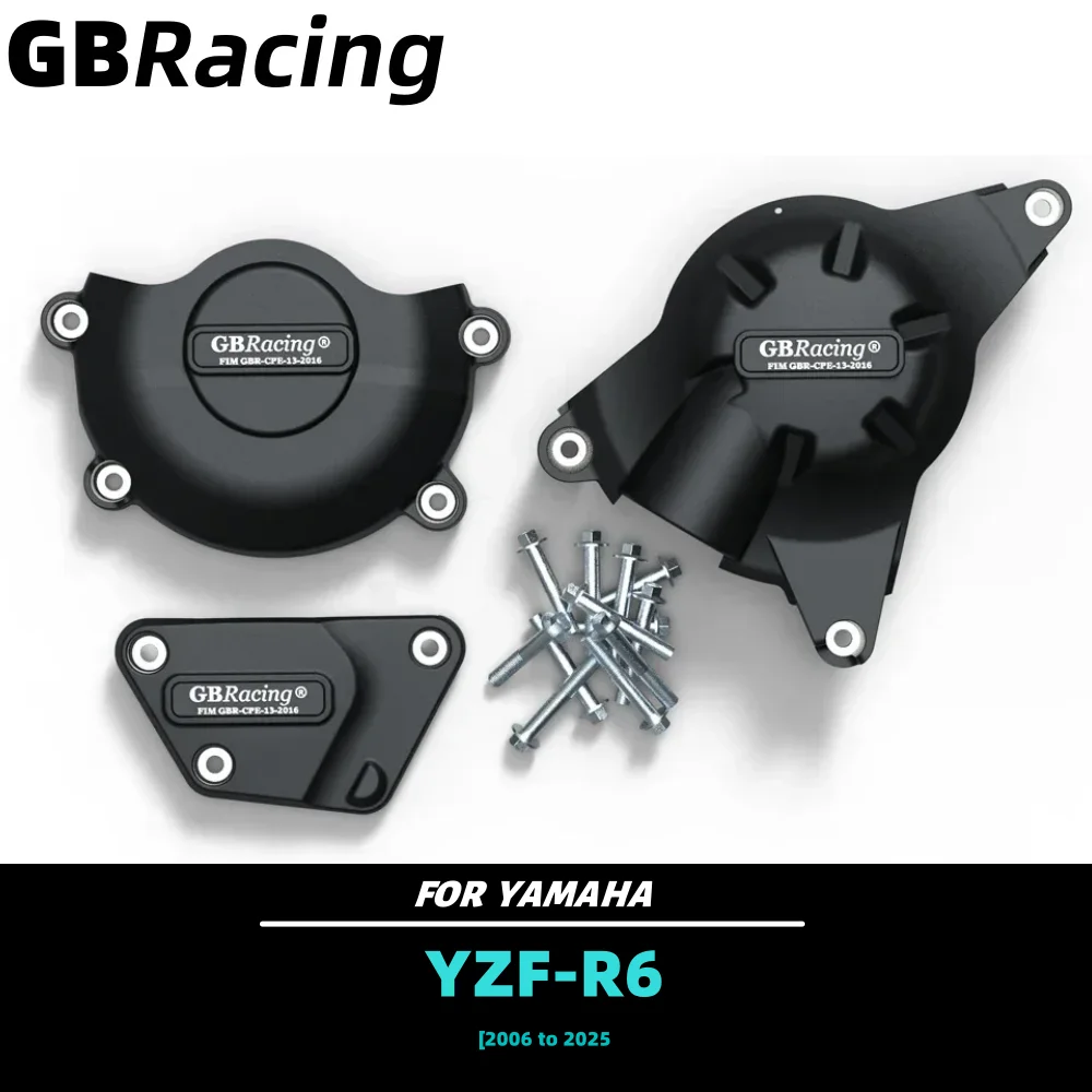 

YZF-R6 2006-2025 For GBRacing For YAMAHA Motorcycle Accessories, Clutch Water Pump Engine Protective Cover